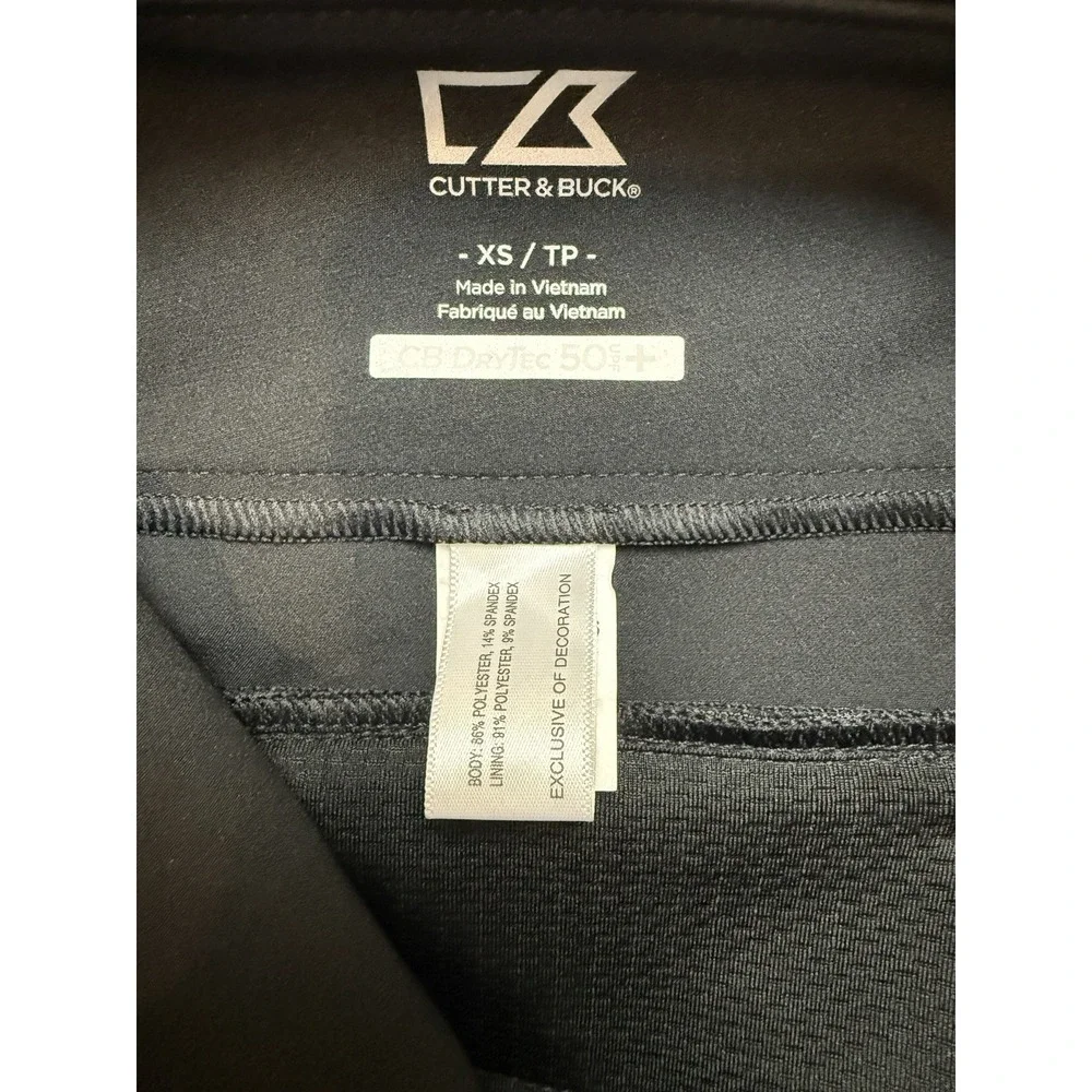 Cutter & Buck SZ XS Women's Black Dry Tex 50 UPF Pull On Shorts Slimming - Picture 5 of 6